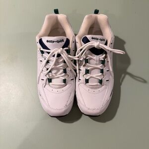 Easy Spirit Romy Walk Run Sneakers White Leather 8.5  Wide
